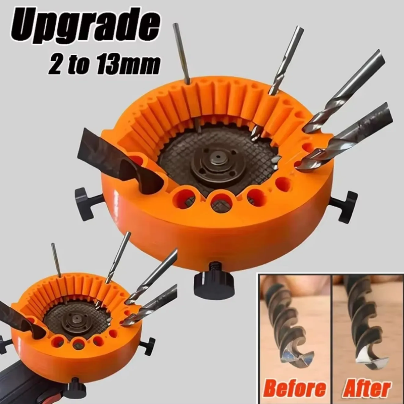 

1Pc Grinder Drill Bit Sharpener, Power Drill Bit Grinding Tool for 2-13mm Drill Bits, Powered Tool Part