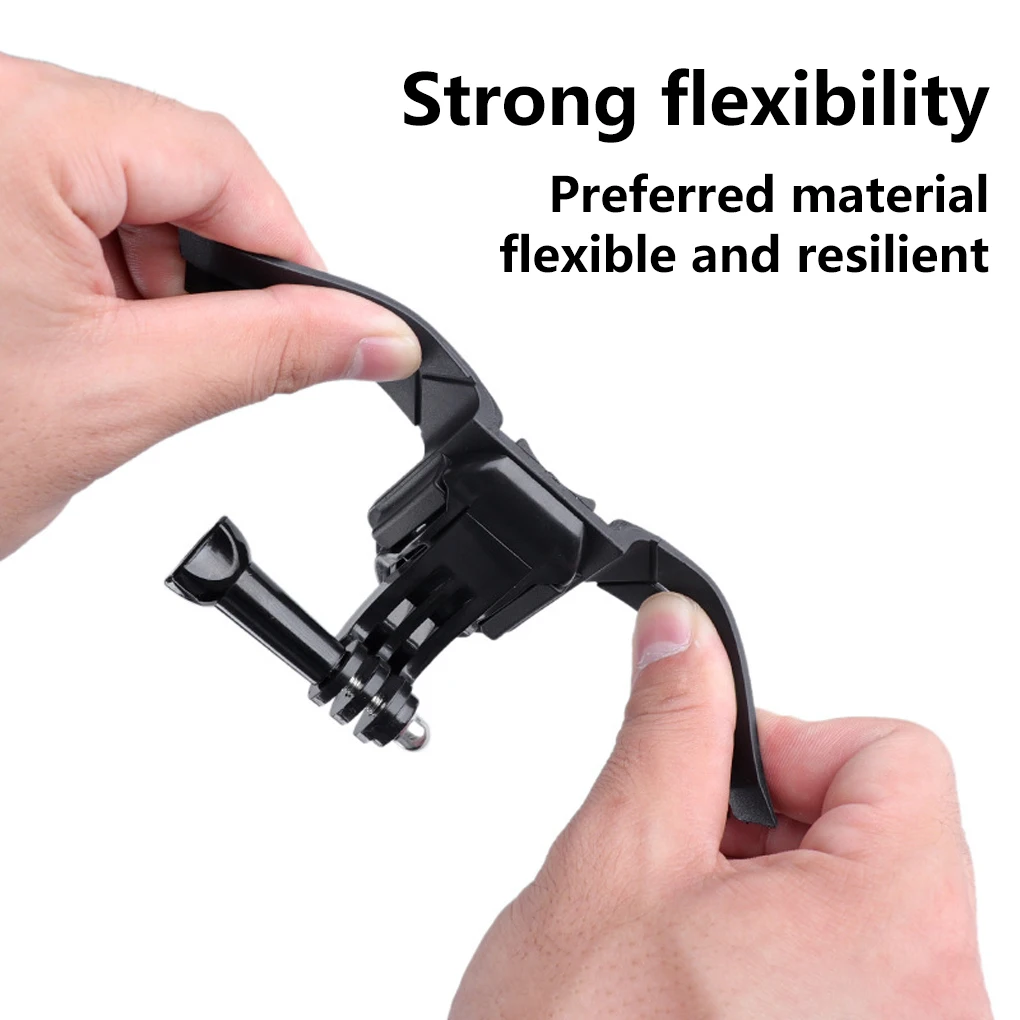 Motorcycle Helmet Adhesive Camera Mount Motorbike Hat Chin Bracket Support Holder Outdoor Cycling Supplies Replacement for GoPro