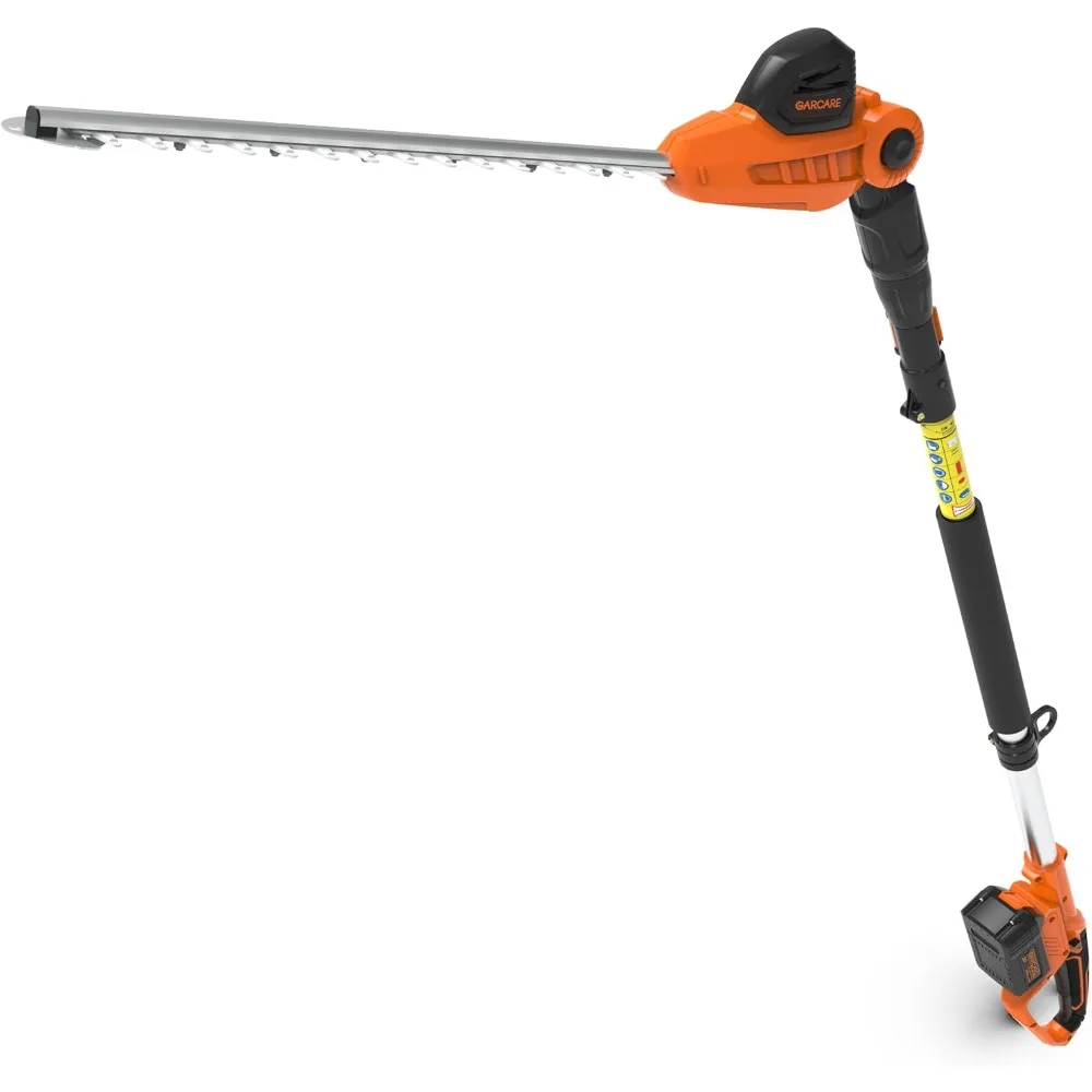 

Pole Hedge Trimmer Cordless with 20V 4.0Ah Li-Ion Battery & Quick Charger, 450mm Laser Cut Blade