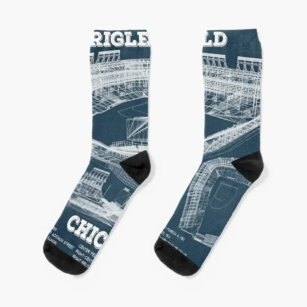 

Wrigley Field Chicago Socks funny gift summer Stockings happy Boy Socks Women's