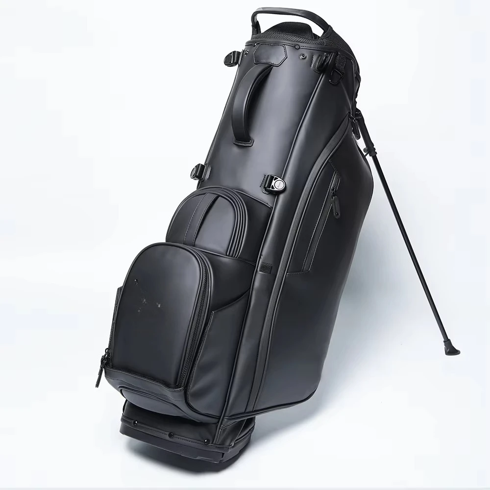 

Professional Golf Stuff PU Leather Golf Stand Bag with 14 Ways Waterproof 14 Dividers Golf Bag for Men