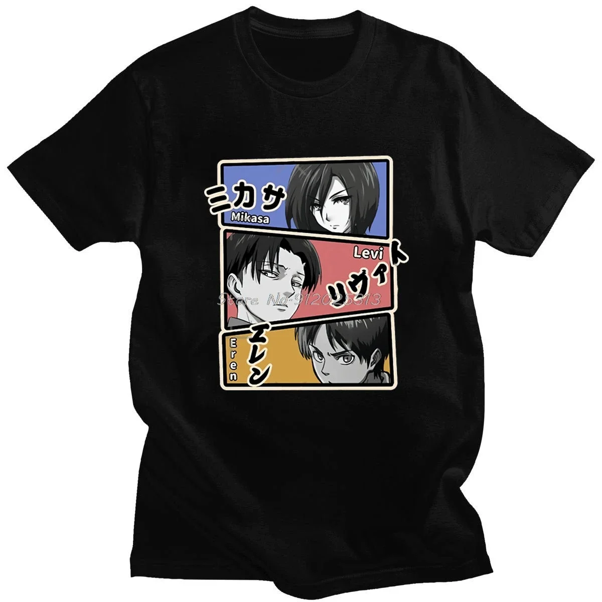 

Hot Sale Attack Giant Short Sleeve Couple Tops Cotton Manga Tee Harajuku Japan Anime Tshirt Male Cartoon Clothing Casual T-shirt