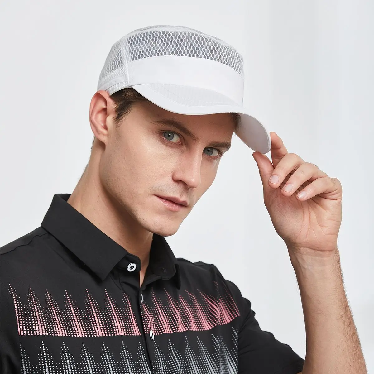 New Summer Golf Men's Hat Mesh Flat Top Sun Hat Casual Sports Outdoor Baseball Duck Tongue Cap