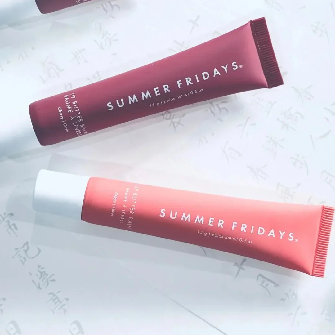 الصيف الجمعة الفانيليا البيج بلسم الشفاه ترطيب شفافة أحمر الشفاه مجموعة السلس أنبوب مرآة ملمع الشفاه سهلة تطبيق الشفاه Makeupv #1