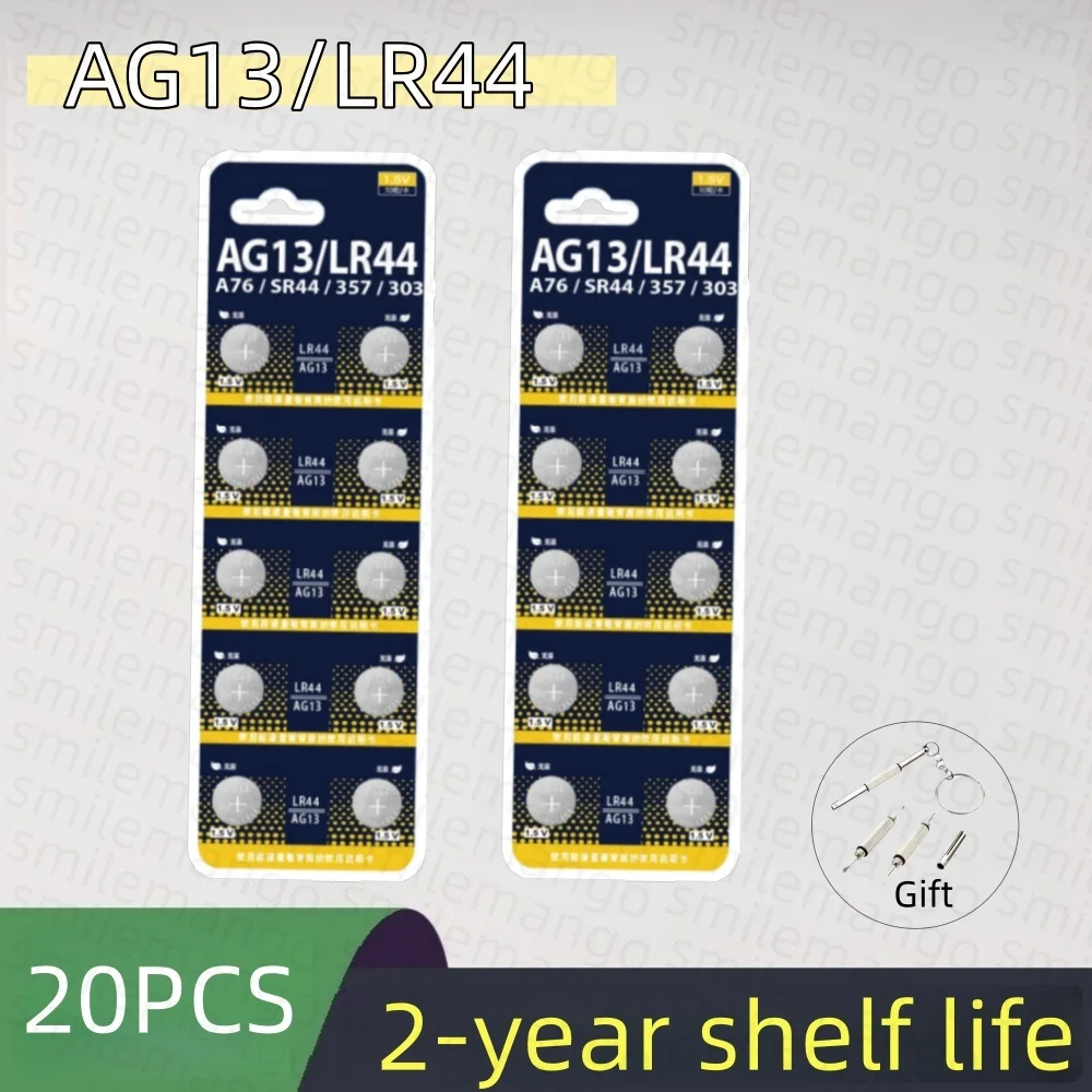 10-100PCS LR44 AG13 Knoopcelbatterij 1.5V 357 SR44 LR1154 Button Coin RW82 SR1154 SP76 Batterijen voor Horloge Speelgoed Afstandsbediening