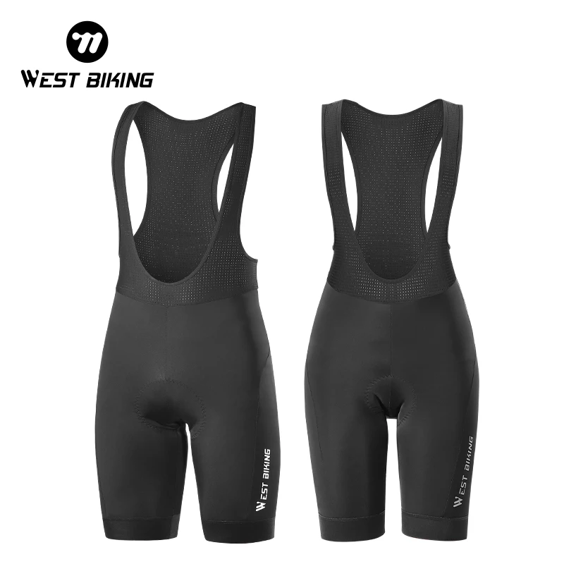 

WEST BIKING Cycling Bibs Shorts Men Women 3D Gel Padded Pro Shorts Breathable Biking Shorts Ciclismo Masculina Tights Slim Fit