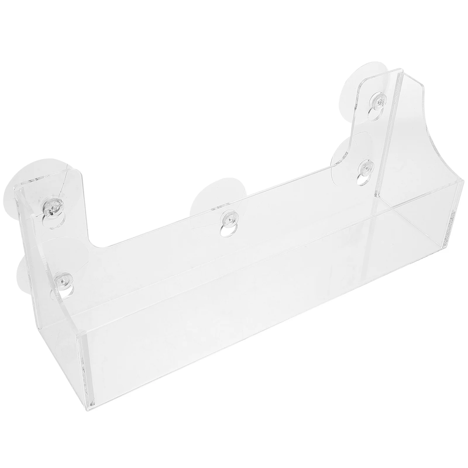 

Transparent Acrylic Suction Cup Refrigerator Storage Rack Side Drink Holder Soft Drink Organizer Shelf Suction Cup Storage Rack