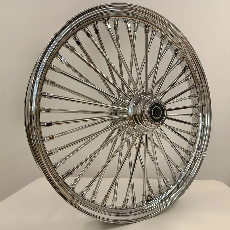 Old Steel 21 Inch Motorcycle Rims Chrome Spokes 21x2.15 21x3 21x3.5 48 Spokes Motorcycle Wheels for Harley