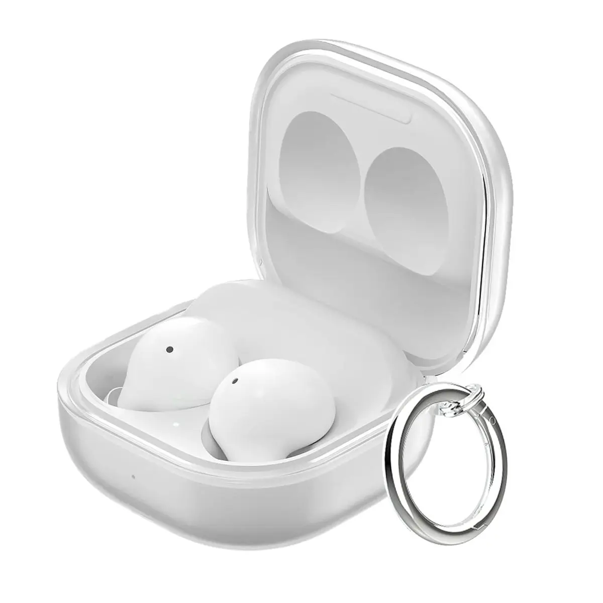 Funda Transparente para Samsung Galaxy Buds 4, 4 Pro, Buds 3, 3 Pro, Buds2, 2 Pro, Live Pro, Anti-Rayones, a Prueba de Polvo, Protectora