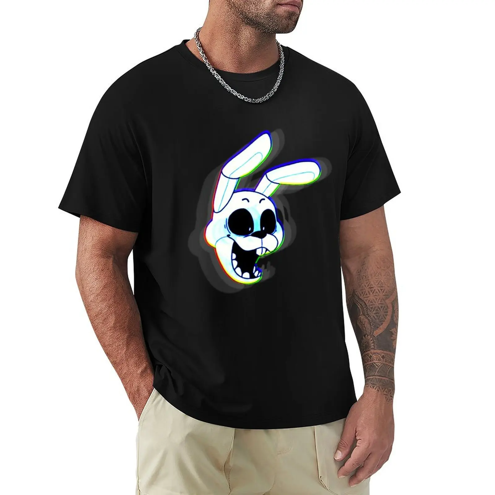 White Rabbit exe T-Shirt Anti-Pilling Casual T-Shirt