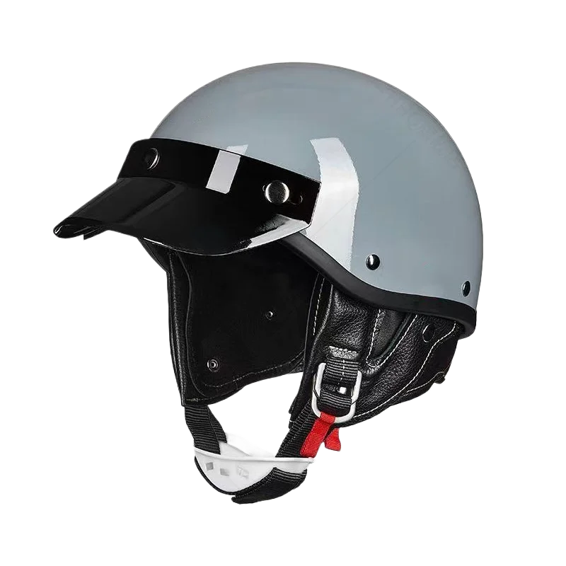 Motorcycle Half Helmet Sturdy and Reliable Retro Harley Couple Motorcycle Accessories Electric Scooter Off-road Rider Helmet