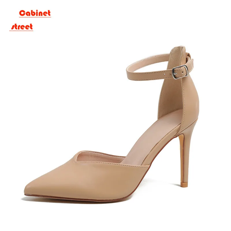 

2024 Summer Fashion High Heels Shallow Mouth Single Ladies Stiletto Heels French Wedding Bun Head Sandals Women Platform Pumps