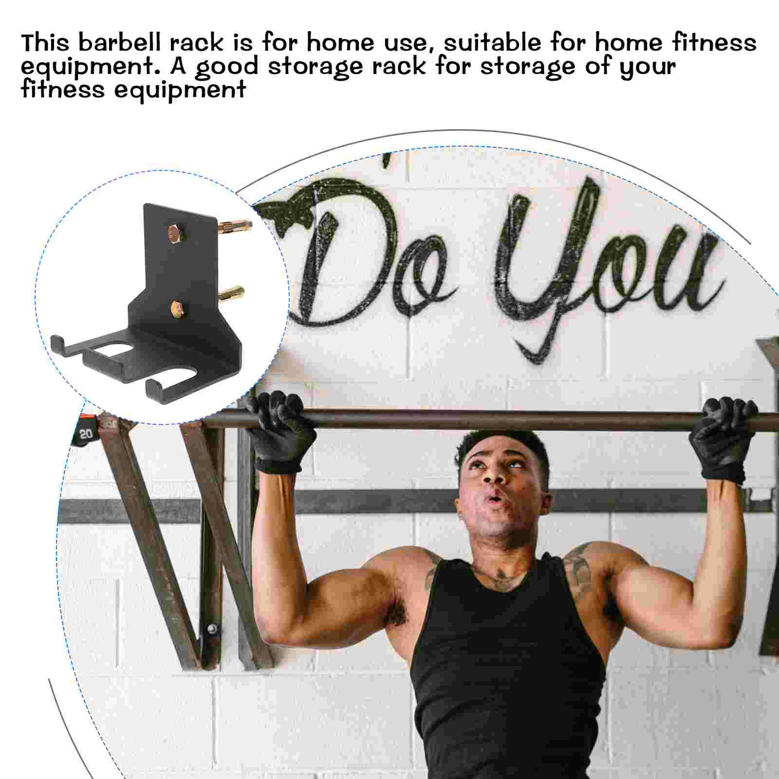 Weights Discs Support Wall-mounted Hangers Rod Storage Rack  Hangers Stand with Screws for Household Gym Indoor Steel Fitness