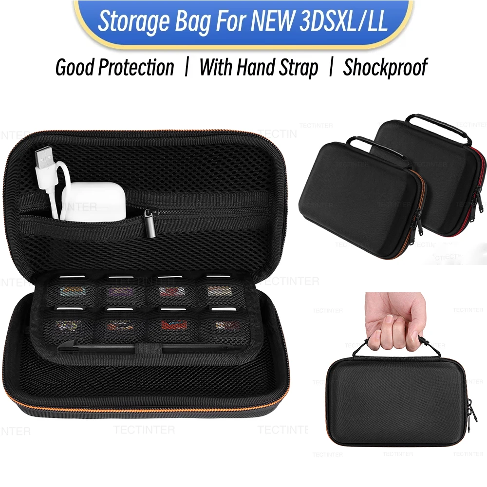 Portable Storage Bag Case for Nintendo 3DS/3DS XL/3DS LL Game Console Durable Carrying Travel Shell for NEW 3DS/2DS XL Accessori