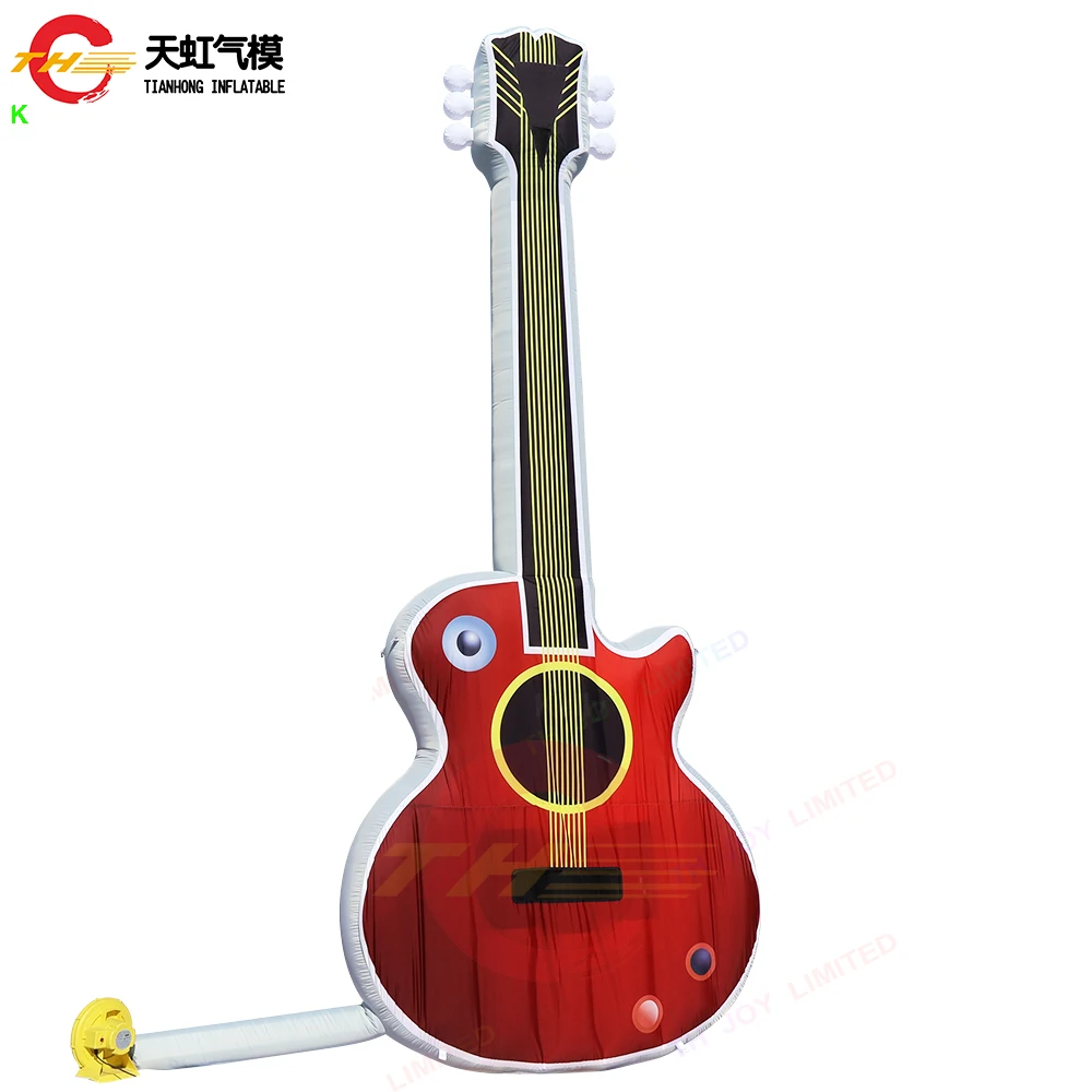 Fast Ship to Door Giant Inflatable Guitar Model Large Promotional Concert Musical Instrument Guitar Inflatables Decoration