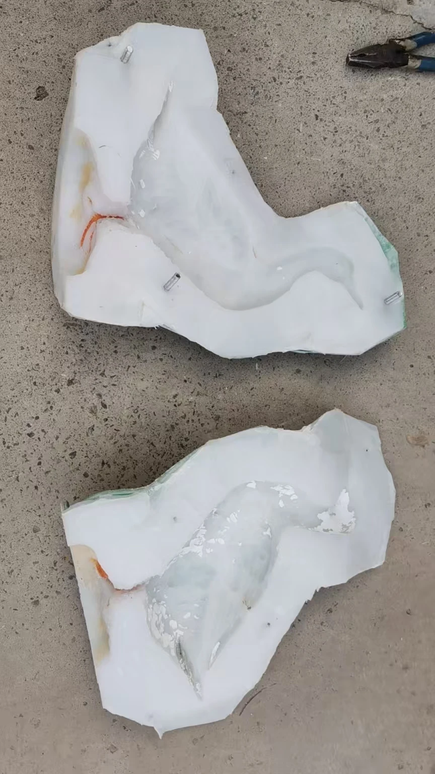 Duck fiberglass silicone ornament mold for courtyard simulation animal model resin garden decoration for small yard lawn layout