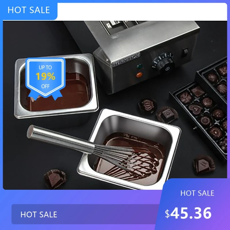 

725Акция, 600 Вт, машина для закалки шоколада, плавильный горшок, электрический автоматический нагреватель, подогреватель жидкости, нержавеющая сталь, 6 л C