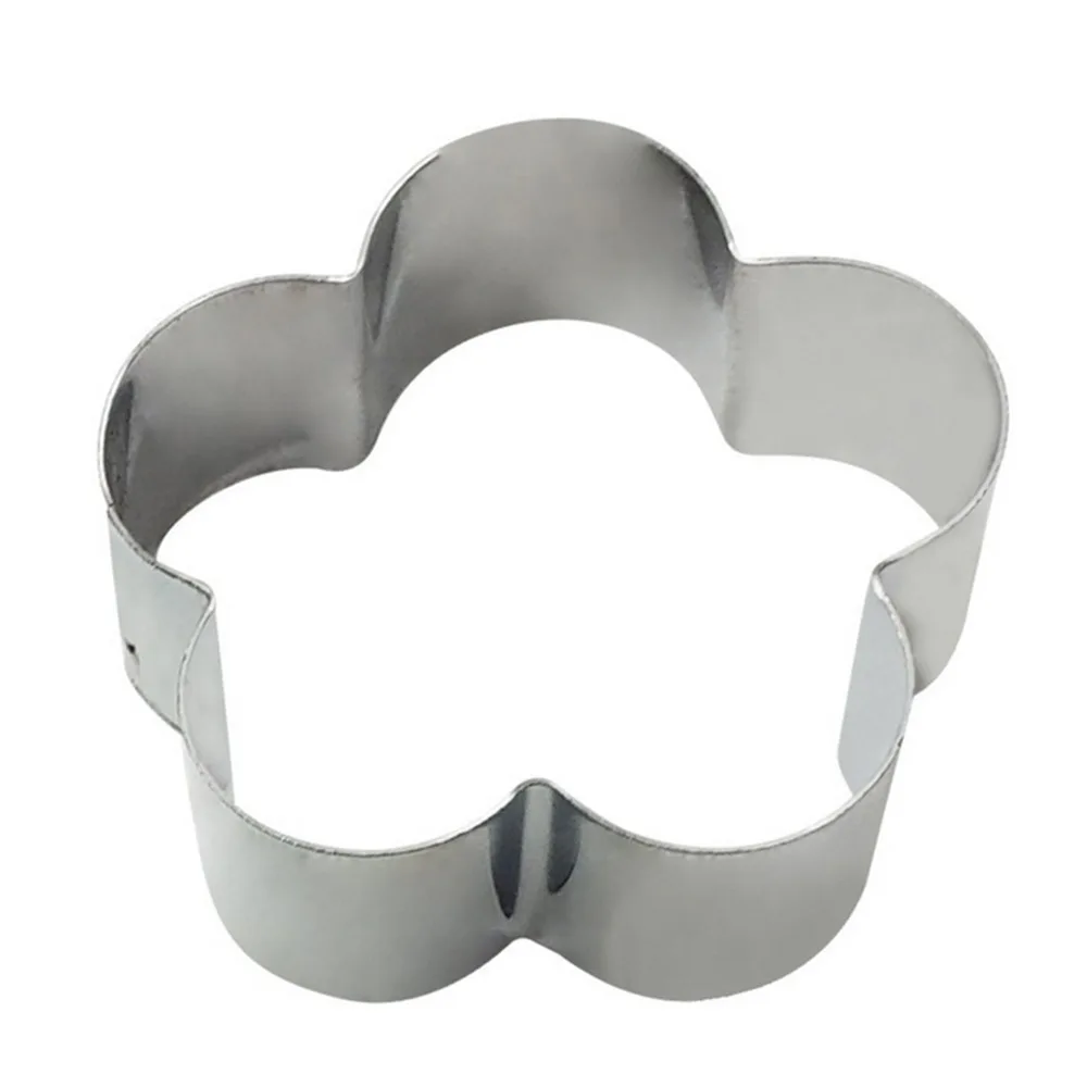 Stainless Steel Flower Petal Veiner Pentagonal Flower Plum Blossom Square Flower Daisy Fondant Cake Mold Easy Use Silicone