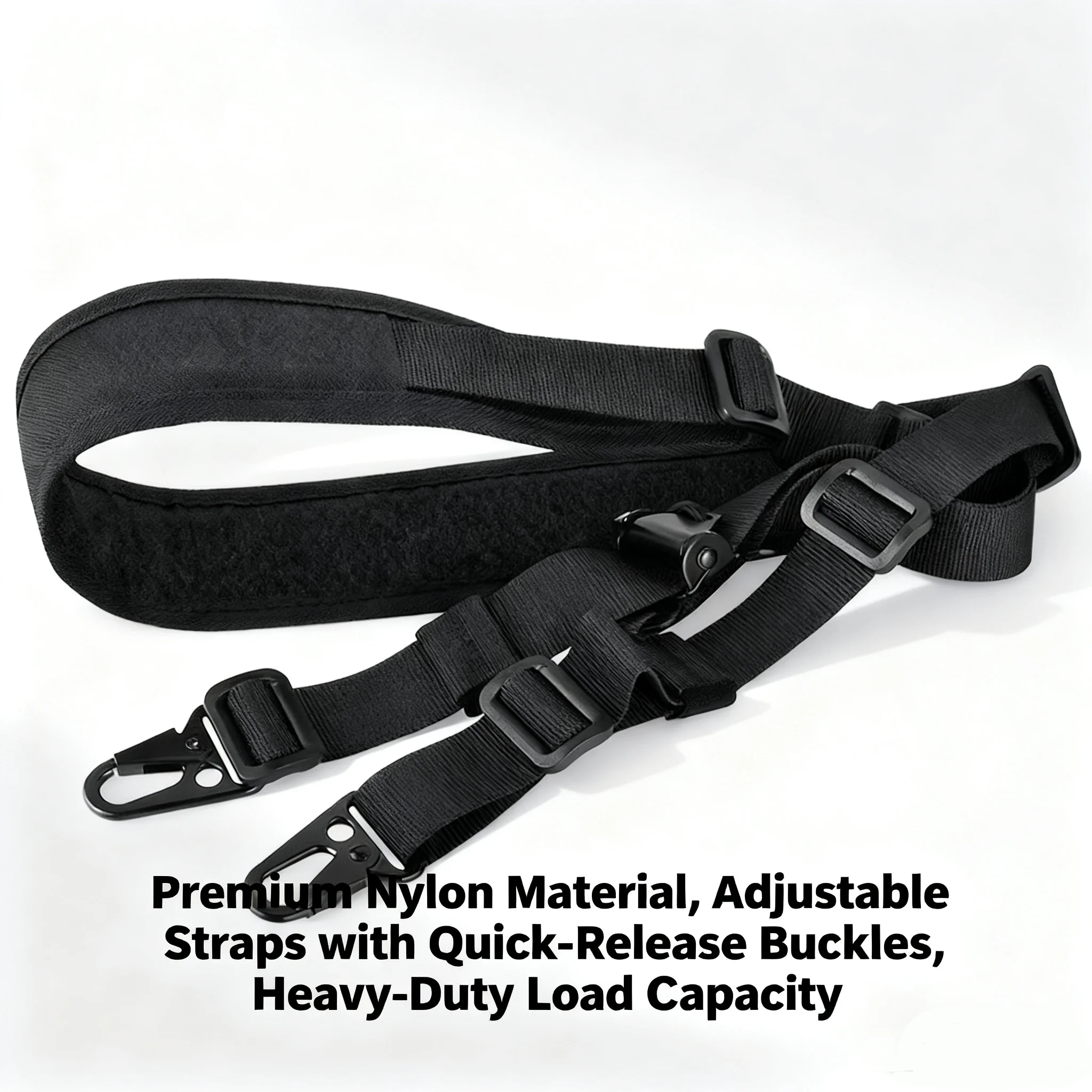 

Тактические аксессуары: тактический ремень с двухточечным нейлоновым ремнем, регулируемая модульная накладка на плечевой ремень, зажим для ремня.