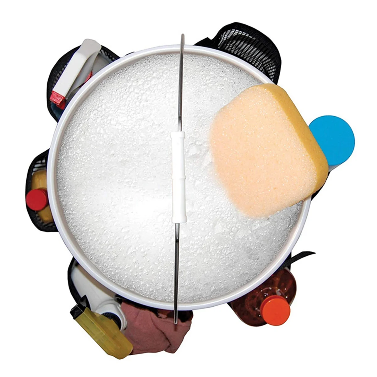 Bucket Storage Bag, Car Wash Bucket Carrier with Mesh Bag, 5 Gallon Cleaning Bucket for Cars, Gardening and Fishing Tool