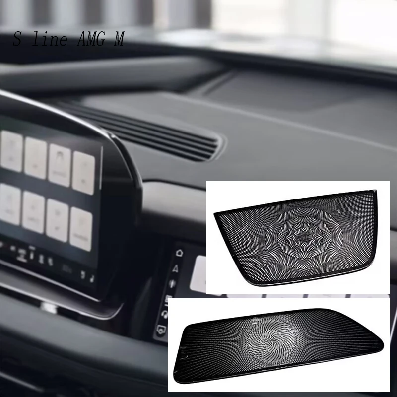 For Audi Q6L e-tron Q6 2026 Car styling Center Dashboard Air outlet Speaker Horn Cover Loudspeaker Cover Sticker Trim interior