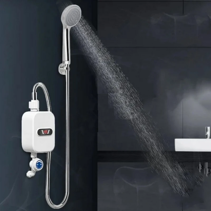 Water Heater Shower Kitchen Faucet EU Plug Electric Water Heater 3500W Digital Display For Kitchen and Bathroom Water Heater