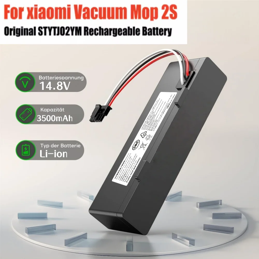 Replacement 14.8V 3500mAh Battery 18650 4S1P for Xiaomi Mijia LDS Mi Robot Vacuum-Mop P Mi Mop 2S/Haier JX37 Vacuum Cleaner