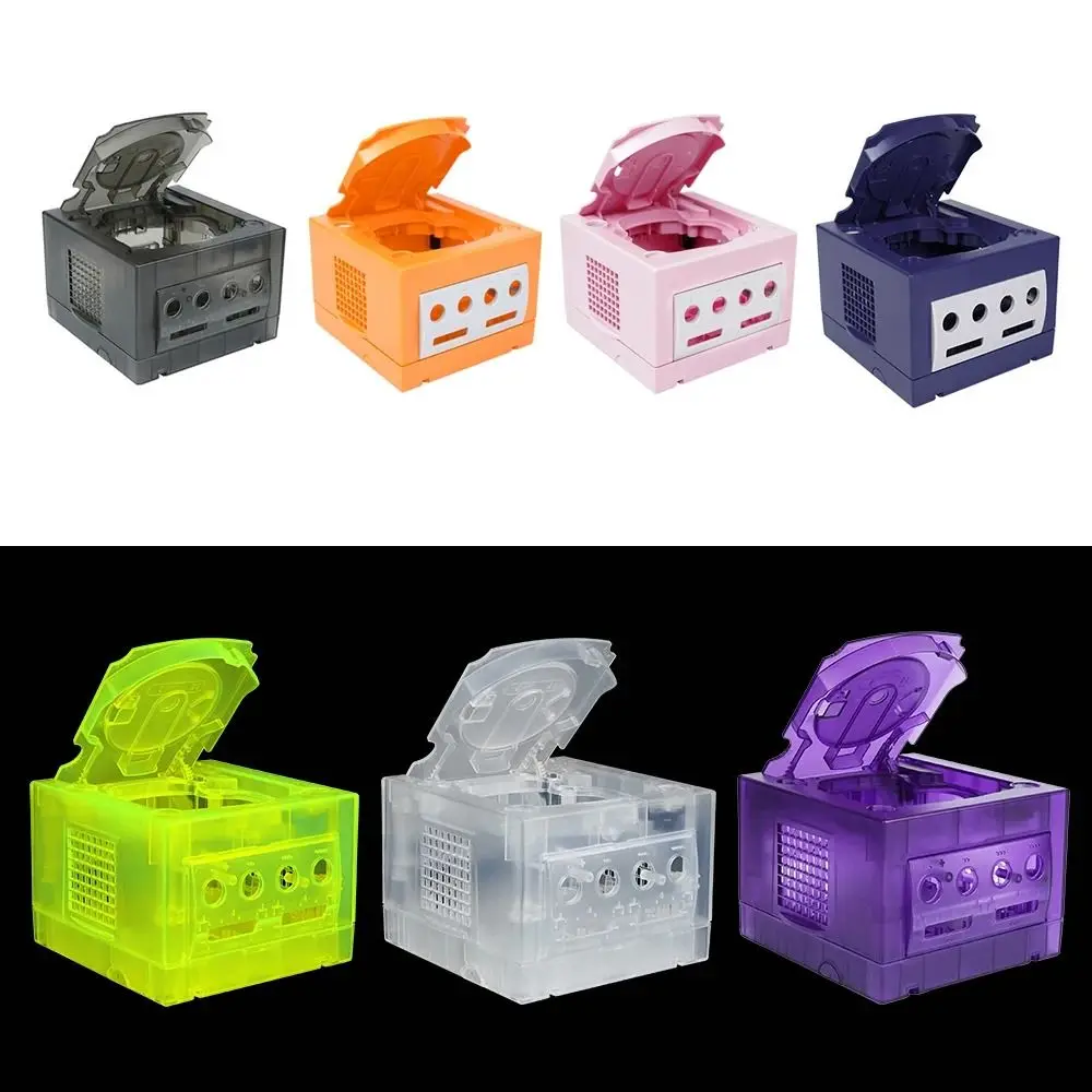 เปลี่ยนสวมใส่คอนโซลโปร่งใสหลายสีเกมคอนโซลเกมเปลือกสําหรับ Gamecube/NGC