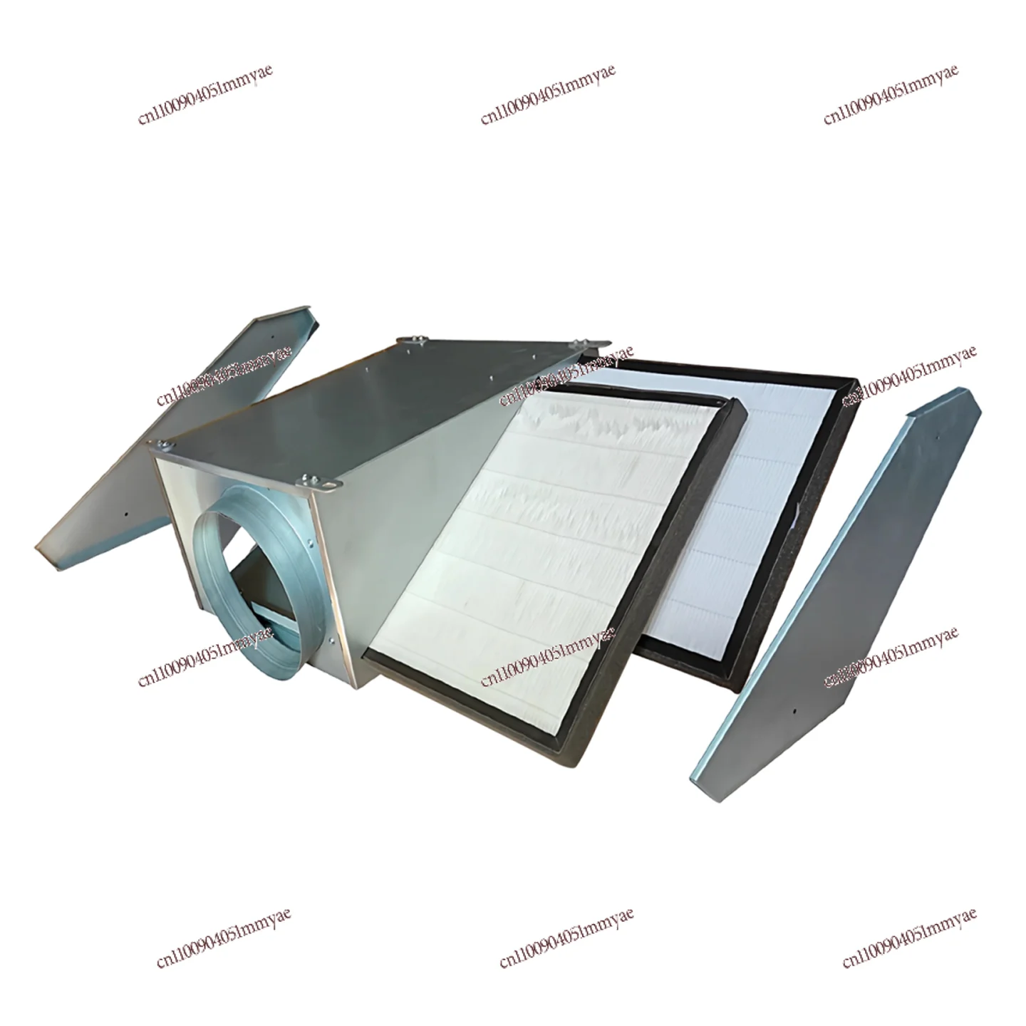 High-efficiency fresh air purification box three-layer clean system filter box