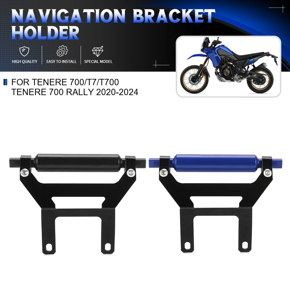 

For Yamaha Tenere 700/T7/T700 Tenere 700 Rally 2020-2024 Dash Stabilizer Anti Vibration Bracket And GPS Navigation Bracket Set