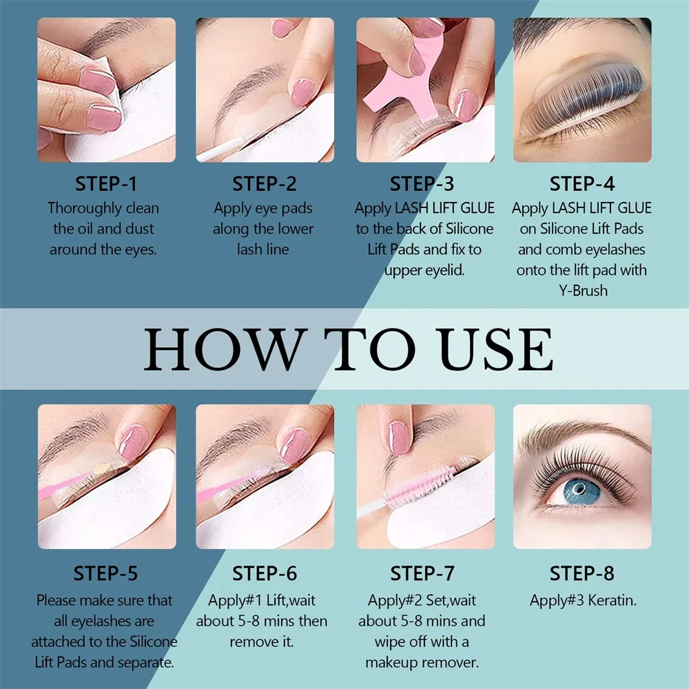 Libeauty Augenbrauen-Laminierungs-Lotion Einzelflasche Wimpernlifting-Perm-Creme # 2 # 3 # 4 Keratin-Emulsionen für Augenbrauenlifting zur Anwendung zu Hause – Make-up-Tool – Detail 16
