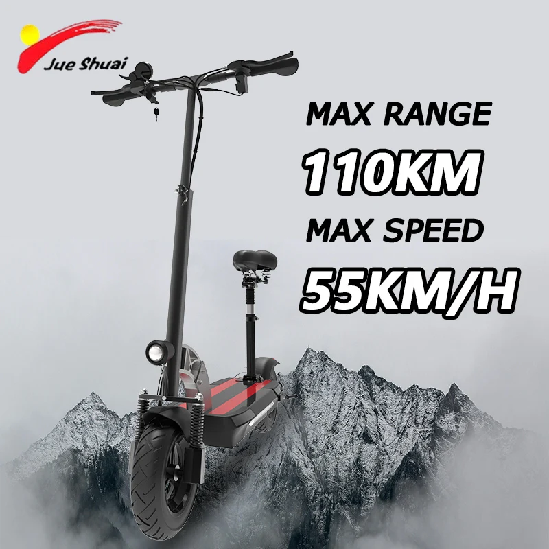 1200W Motor Electric Scooter 48V 13/15/30AH Battery E-Scooter 55KM/H Max Speed&110KM Max Distance Patinete Eléctrico Disc Brake