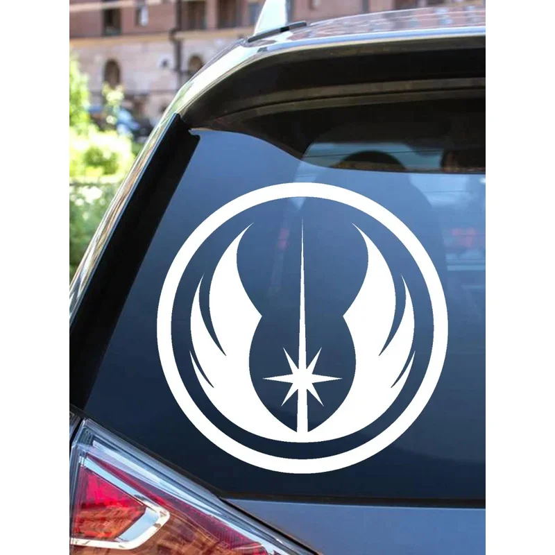 Personality Car Stickers for Star Wars Cartoon Jedi Sticker Motorcycle Decorative Waterproof and Sunscreen Vinyl Decal,15CM*15CM