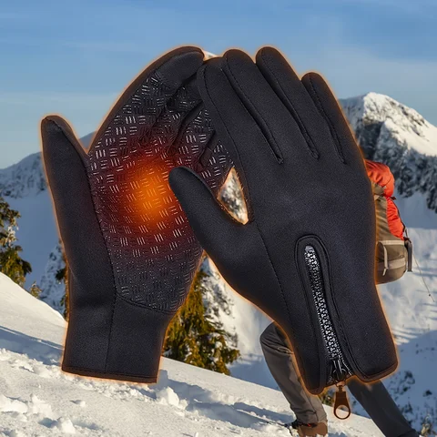 1 Pair Winter Touchscreen Gloves, Unisex, Suitable for Running, Cycling, and Driving – Insulated Gloves for Cold Weather Cycling, Hiking, and Skiing