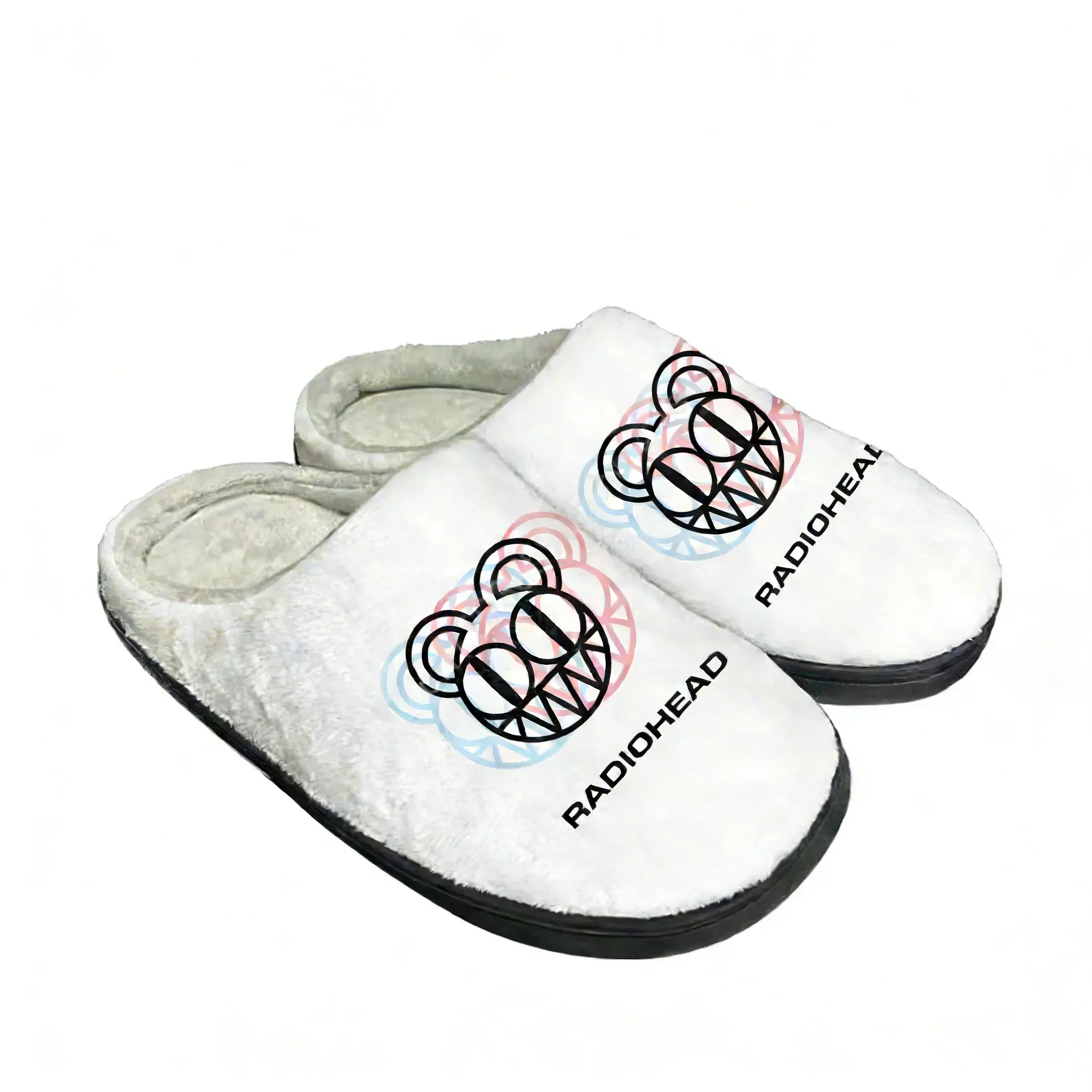 Radiohead Rock Band Cotton Shoes Family Slippers Mens Womens High Quality Plush Bedroom Casual Warm Shoes Customized Slipperscus