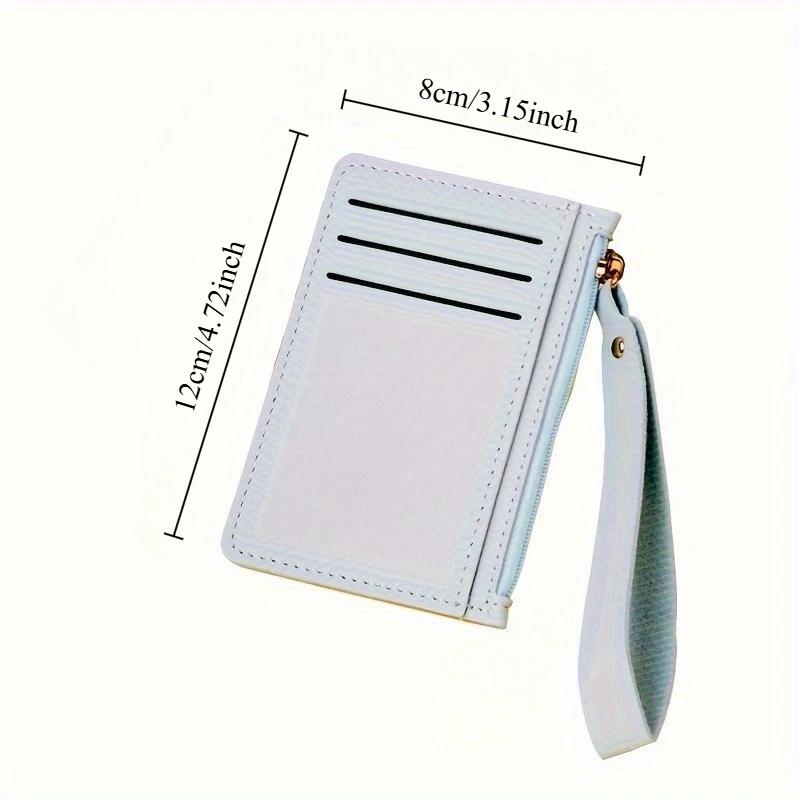 Document Holder with Zipper, Credit Card Slots, Coin Pouch, Convenient for Carrying Cards
