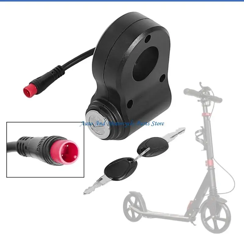 

P9FD противоугонный точный дроссельный переключатель, 2-контактный замок зажигания для скутеров Kukirin, металлический корпус из