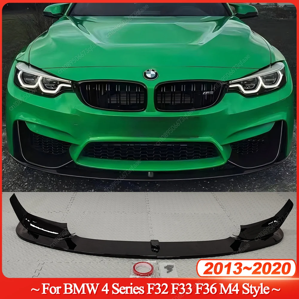 Difusor de Para-choque Dianteiro Estilo MP para BMW F32 F33 F36 M4 Tipo 420i 425i 430i 440i M440i 2013-2020 Bodykits Tuning