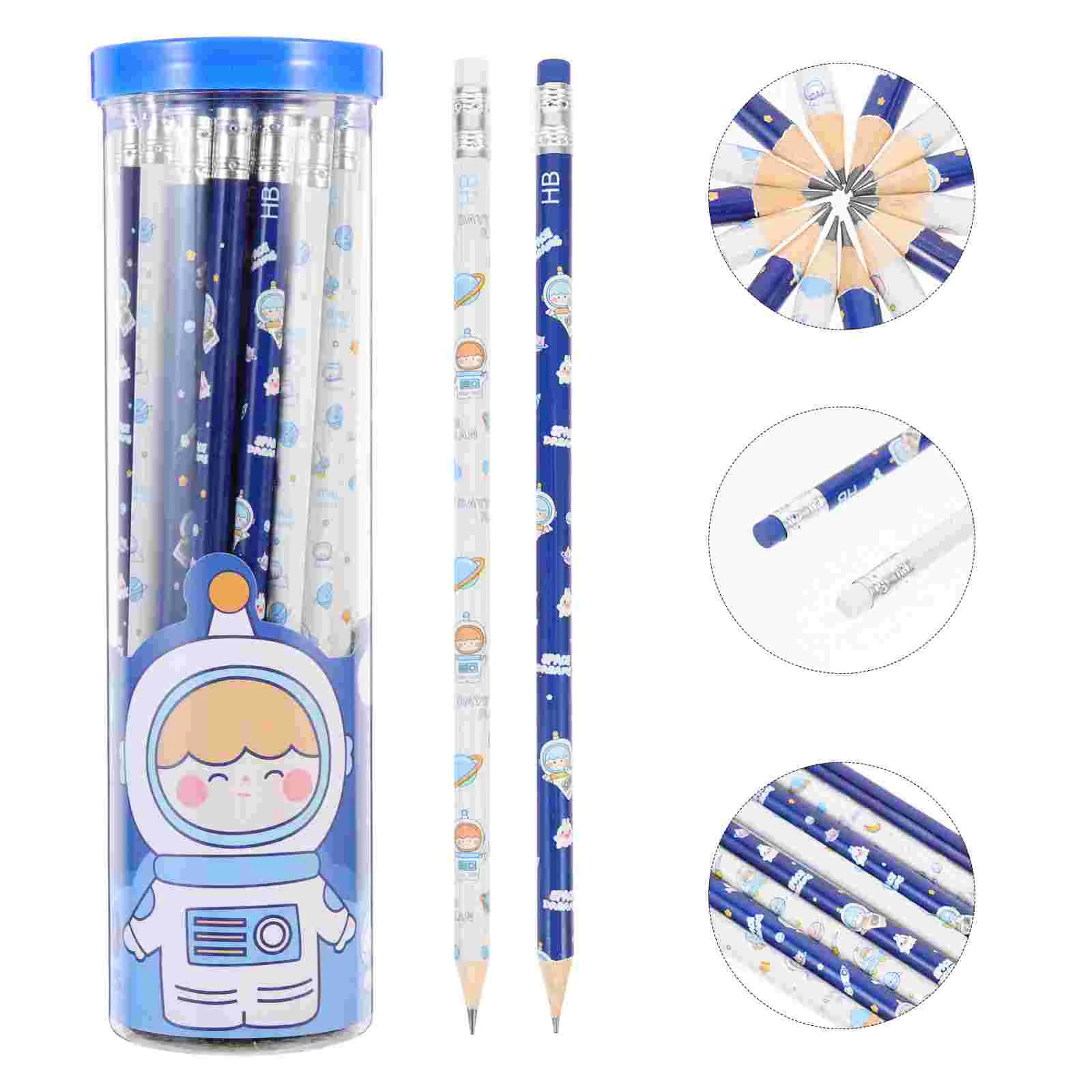 

30 Pcs Hb Wooden Pencil Kids Pencils Crayon Water Soluble Students Erasable Adorable Funny Child Color