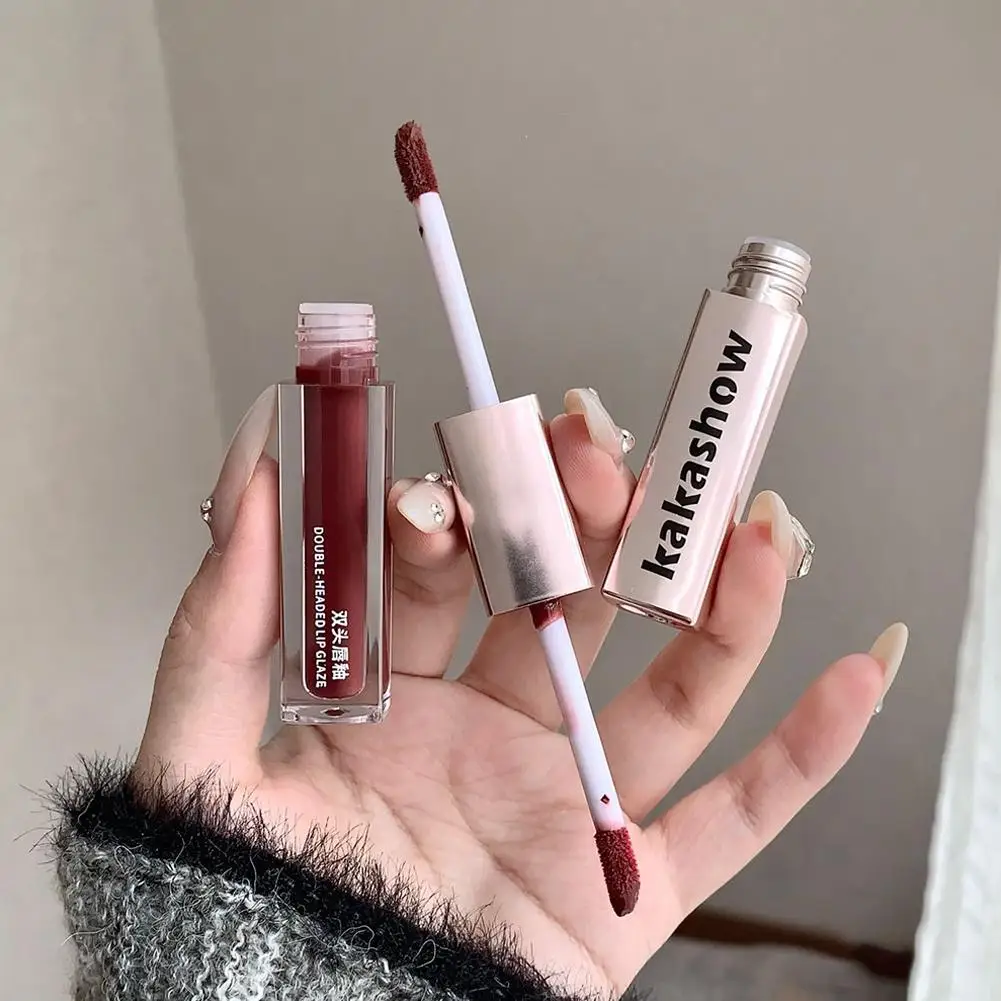 

Double End Lip Glaze Full Gloss Mirror And Matte Velvet Term Long Gloss And Stain Cosmetic Moisture Lip Glaze Lip Color Ant V3L5