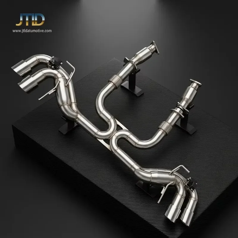 JTLD Premium Stainless Steel Exhaust With Smooth Pipe Design for Chevrolet Corvette C8 2020-2023 Perfect Fitment