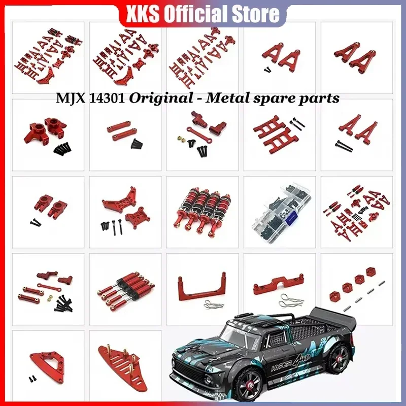 

For MJX Hyper Go 1/14 RC 14301 14302 14301 Car Metal Seering Assembly Steering BLOCK Rear Hubs Etc. Upgrades Parts Accessories