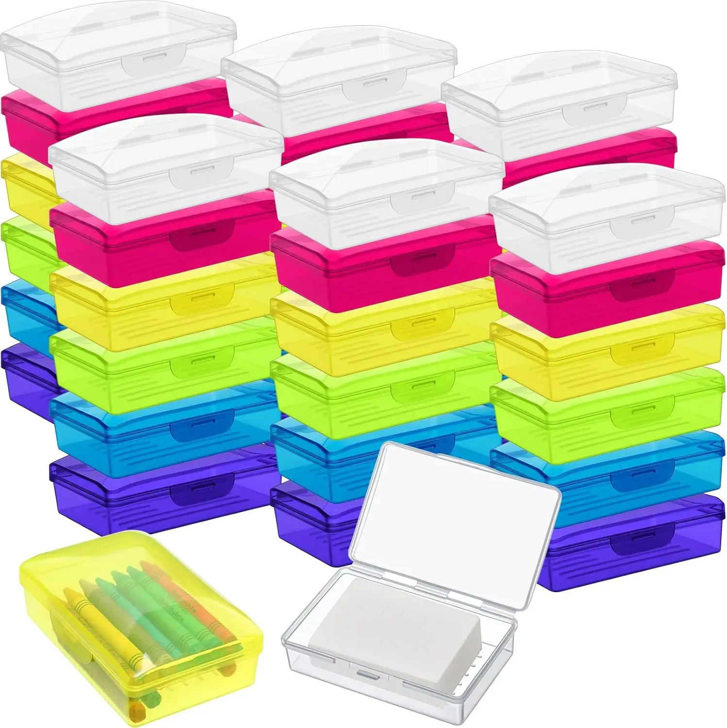 

36 Pcs Travel Soap Container Portable Plastic Soap Boxes Bulk with Lid Homeless Donations Bulk Gym Shower Tour Groups Hotel Outd
