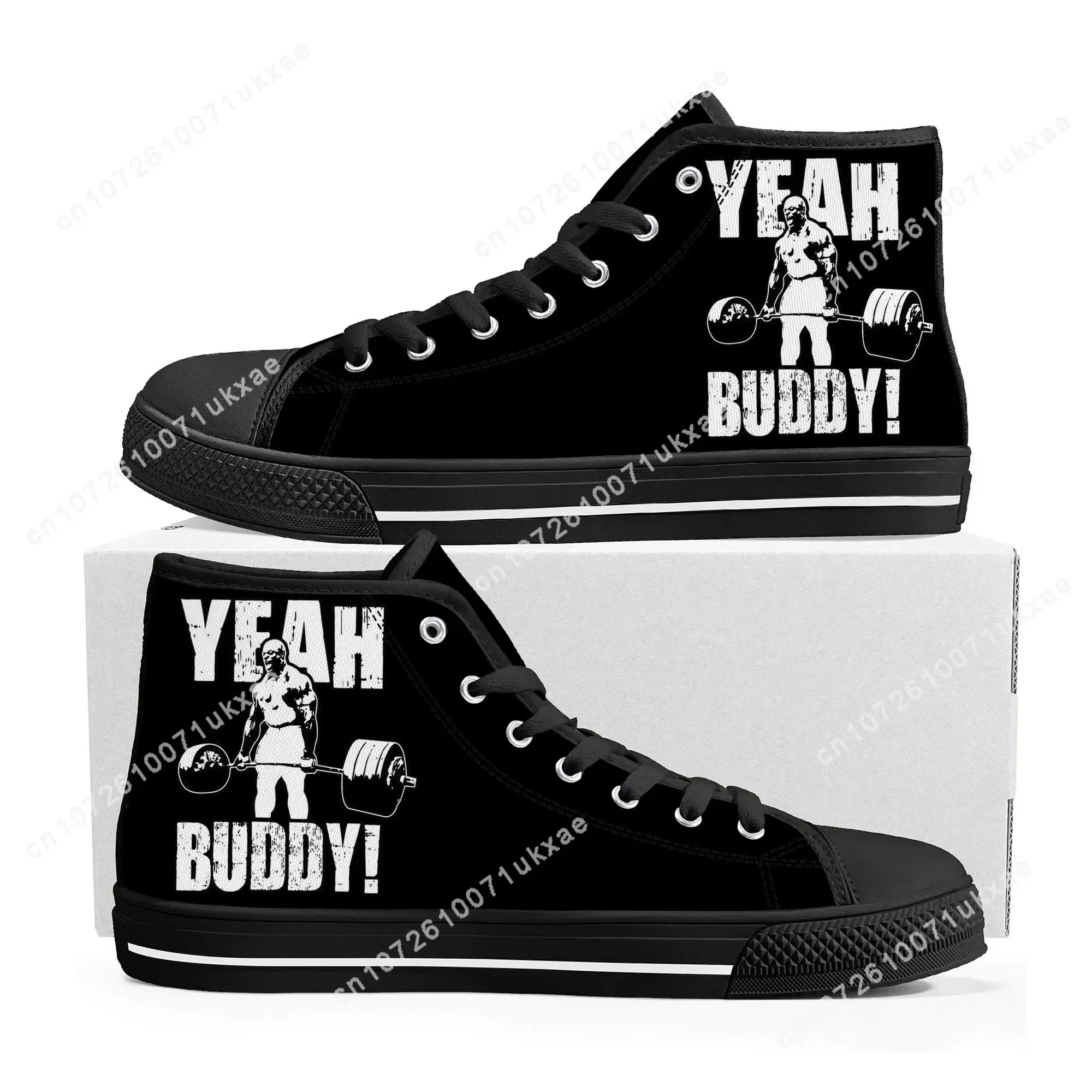 Ronnie Body Building Yeah buddy light weight baby High Top Sneakers Mens Womens Teenager Canvas Sneaker Casual Customize Shoes