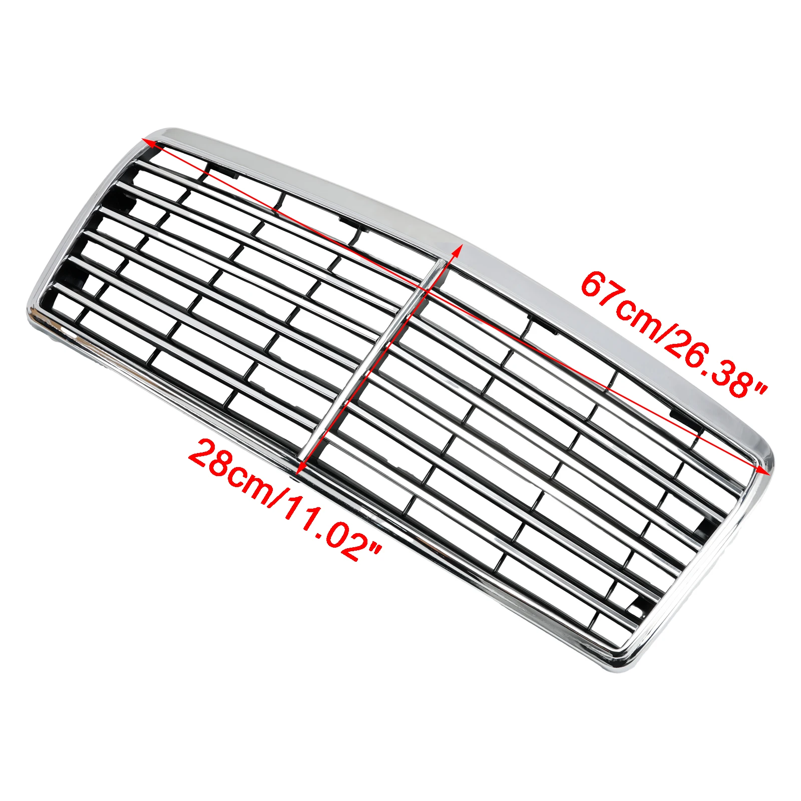 Artudatech Front Bumper Grille Grill Fit for Mercedes-Benz E-Class W124 S124 C124 1993-1995 view 2