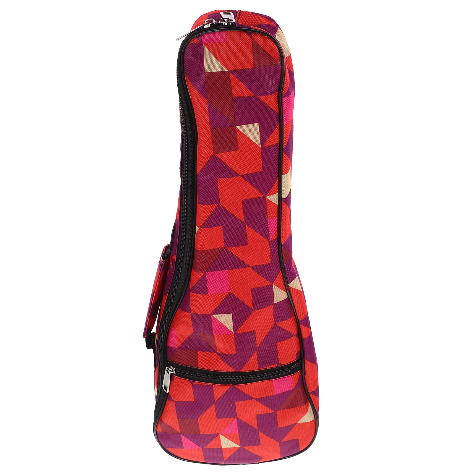 21 Inch Waterproof Ukulele Bag Red Oxford Fabric Portable Travel Storage Pouch Thick Material Protects Collisions Easy