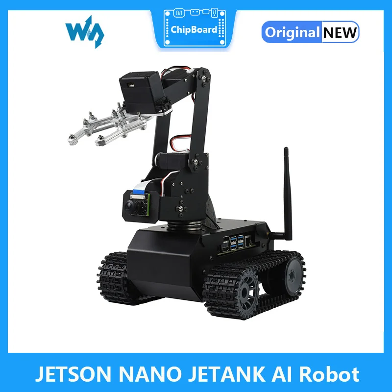 

JETSON NANO JETANK Robot AI Tracked Mobile Car, AI Vision Robot, Based on Jetson Nano Developer Kit (optional)