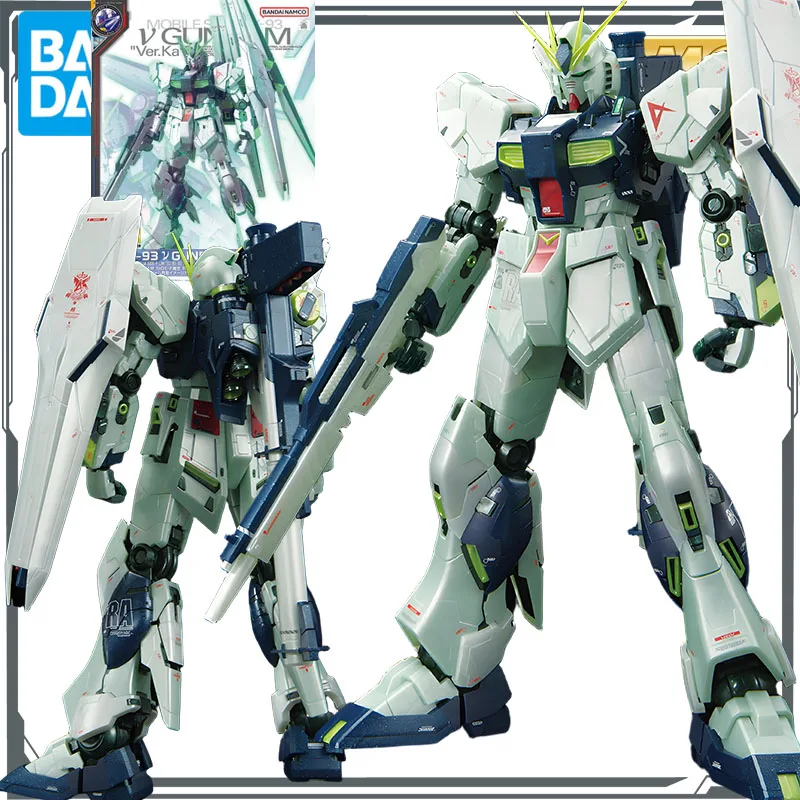 

Bandai Original MODEL KIT GUNDAM MG RX - 93 Ν GUNDAM 1/100 Anime Action Figure Assembly Model Toys Model Gifts for Boys