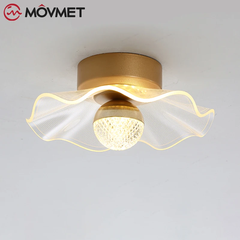 

Flowers Ceiling Lamps LED Acrylic Wall Lamp Chandelier Mini Balls Light Guide Plate Hanging Light For Bedroom Asile Staircase