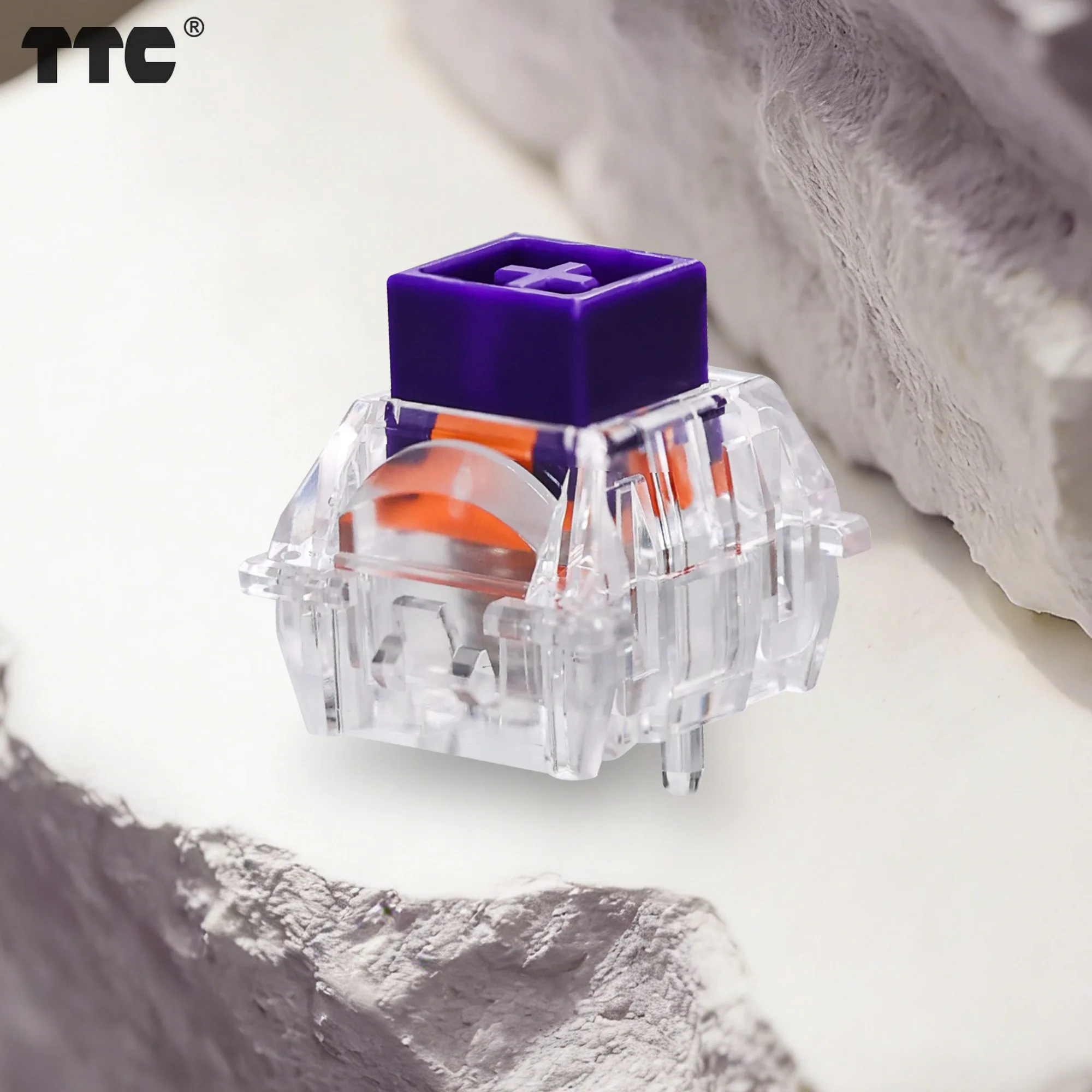 

Магнитный переключатель TTC RGB Purple Heart, линейный, заводская предварительная смазка, свободная настройка, мягкий ход, высокоскоростной, для клавиатур